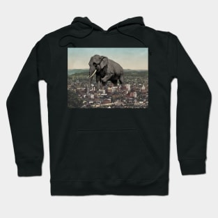 Effervescing Elephant - Surreal/Collage Art Hoodie